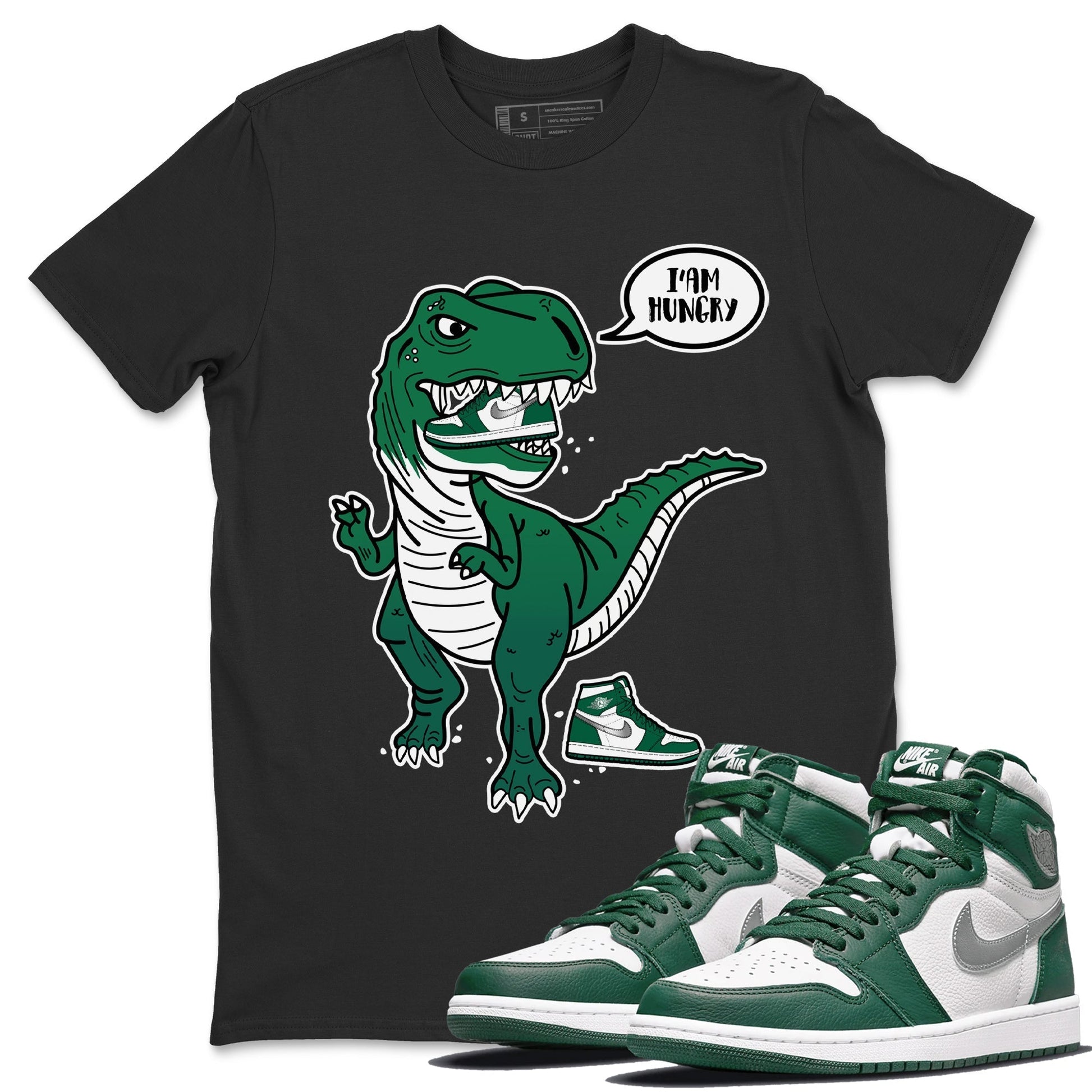 Jordan 1 Gorge Green Sneaker Match Tees Hungry Dino Sneaker Tees Jordan 1 Gorge Green Sneaker Release Tees Unisex Shirts