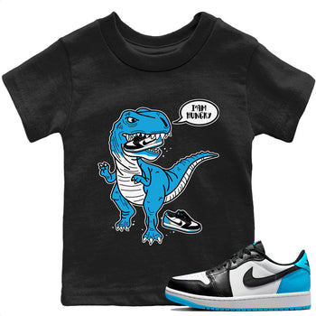 Jordan 1 Powder Blue Sneaker Match Tees Hungry Dino Sneaker Tees Jordan 1 Powder Blue Sneaker Release Tees Kids Shirts