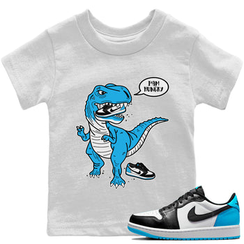 Jordan 1 Powder Blue Sneaker Match Tees Hungry Dino Sneaker Tees Jordan 1 Powder Blue Sneaker Release Tees Kids Shirts