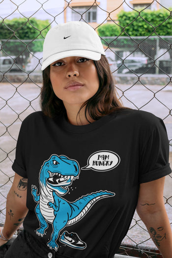 Jordan 1 Powder Blue Sneaker Match Tees Hungry Dino Sneaker Tees Jordan 1 Powder Blue Sneaker Release Tees Unisex Shirts