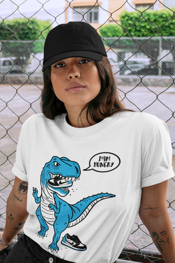 Jordan 1 Powder Blue Sneaker Match Tees Hungry Dino Sneaker Tees Jordan 1 Powder Blue Sneaker Release Tees Unisex Shirts