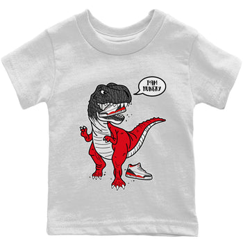 Jordan 3 Fire Red Sneaker Match Tees Hungry Dino Sneaker Tees Jordan 3 Fire Red Sneaker Release Tees Kids Shirts