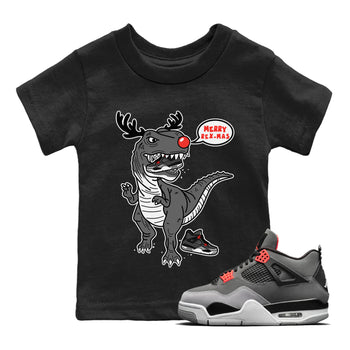 Jordan 4 Infrared Sneaker Match Tees Hungry Dino Sneaker Tees Jordan 4 Infrared Sneaker Release Tees Kids Shirts