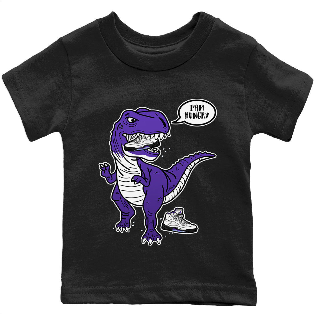 Jordan 5 Concord Sneaker Match Tees Hungry Dino Sneaker Tees Jordan 5 Concord Sneaker Release Tees Kids Shirts