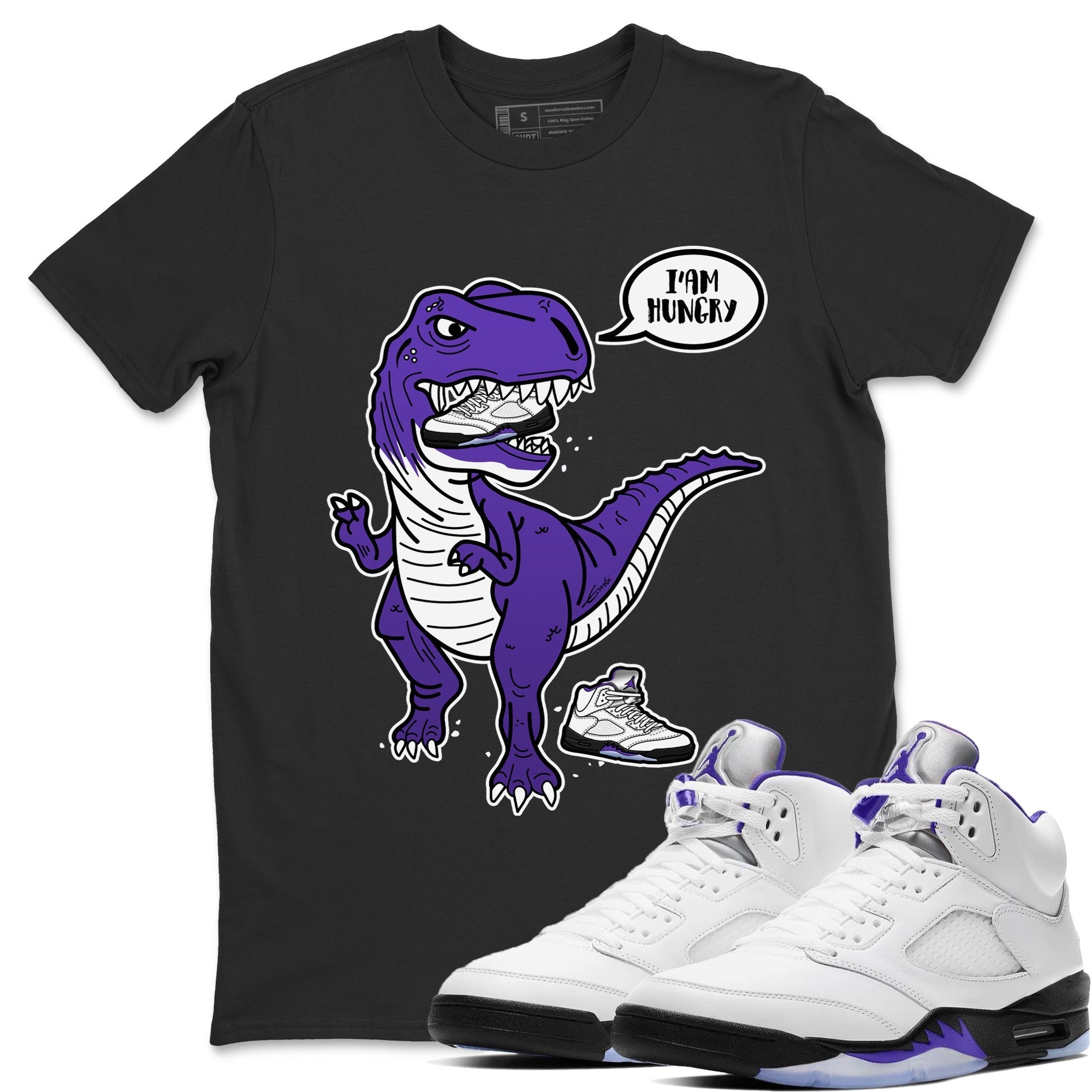 Jordan 5 Concord Sneaker Match Tees Hungry Dino Sneaker Tees Jordan 5 Concord Sneaker Release Tees Unisex Shirts