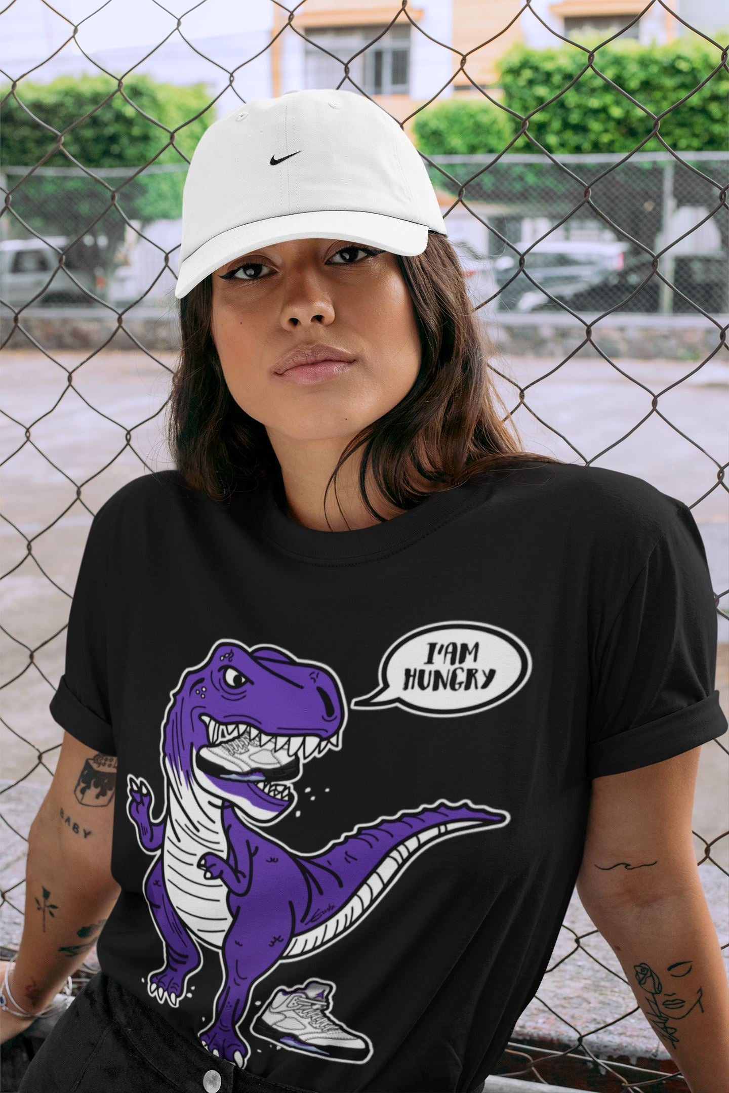 Jordan 5 Concord Sneaker Match Tees Hungry Dino Sneaker Tees Jordan 5 Concord Sneaker Release Tees Unisex Shirts