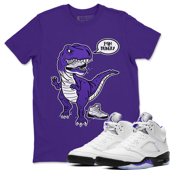 Jordan 5 Concord Sneaker Match Tees Hungry Dino Sneaker Tees Jordan 5 Concord Sneaker Release Tees Unisex Shirts