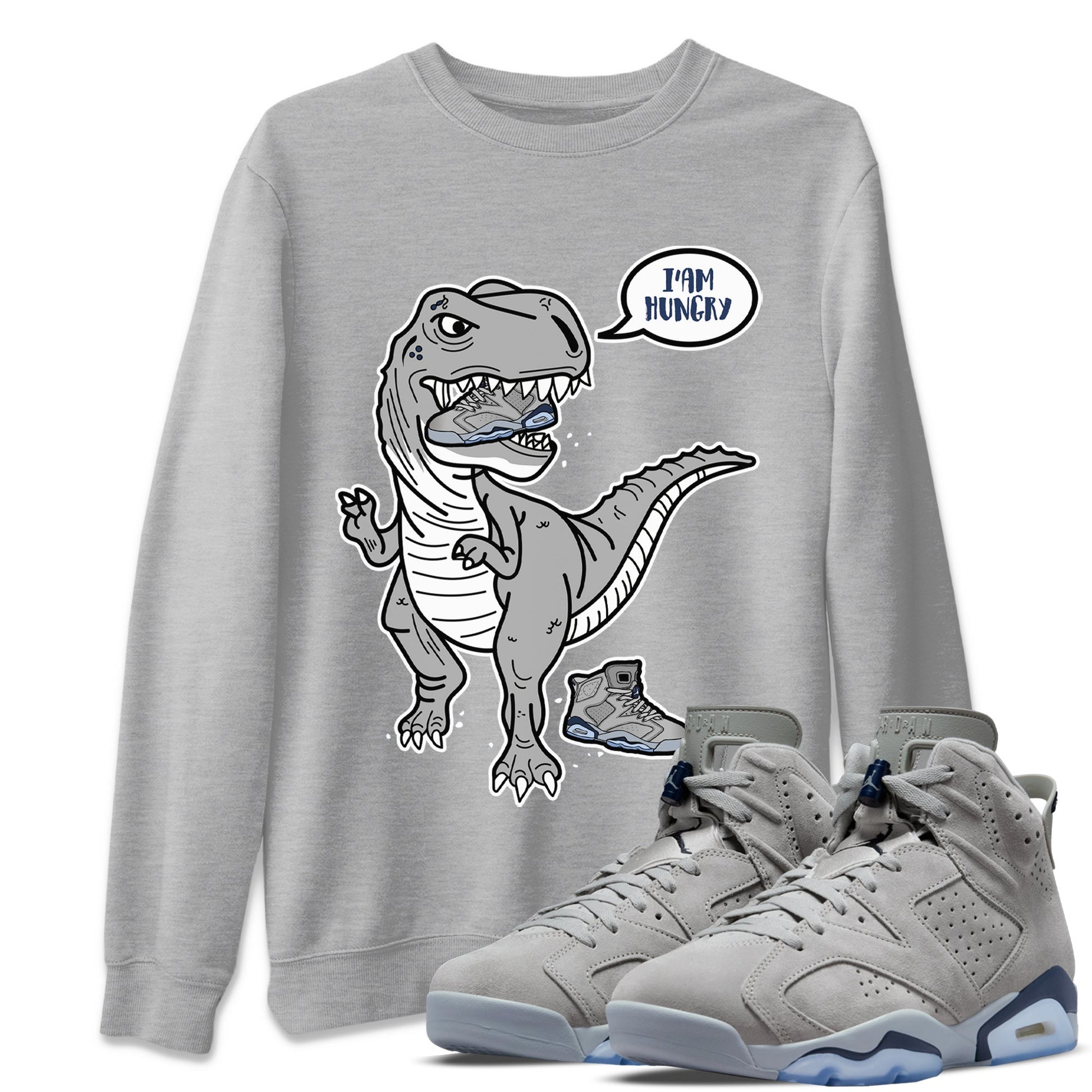 Jordan 6 Georgetown Sneaker Match Tees Hungry Dino Sneaker Tees Jordan 6 Georgetown Sneaker Release Tees Unisex Shirts
