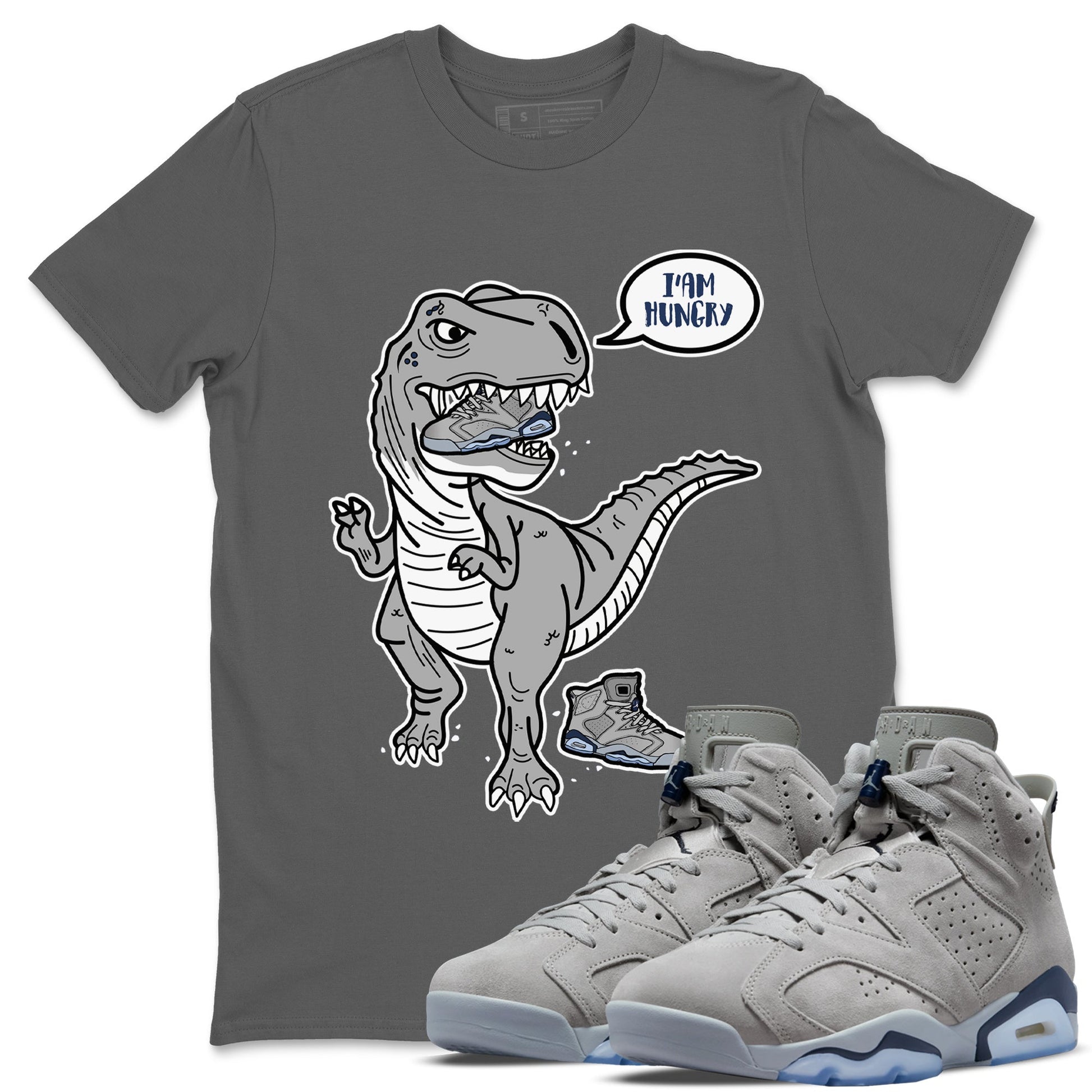 Jordan 6 Georgetown Sneaker Match Tees Hungry Dino Sneaker Tees Jordan 6 Georgetown Sneaker Release Tees Unisex Shirts