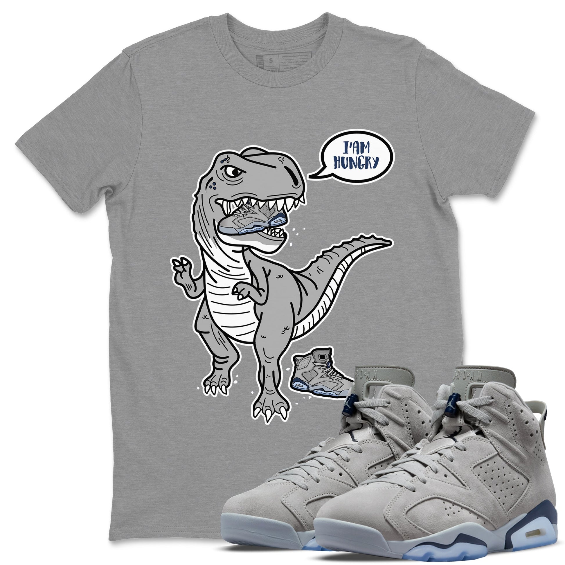 Jordan 6 Georgetown Sneaker Match Tees Hungry Dino Sneaker Tees Jordan 6 Georgetown Sneaker Release Tees Unisex Shirts