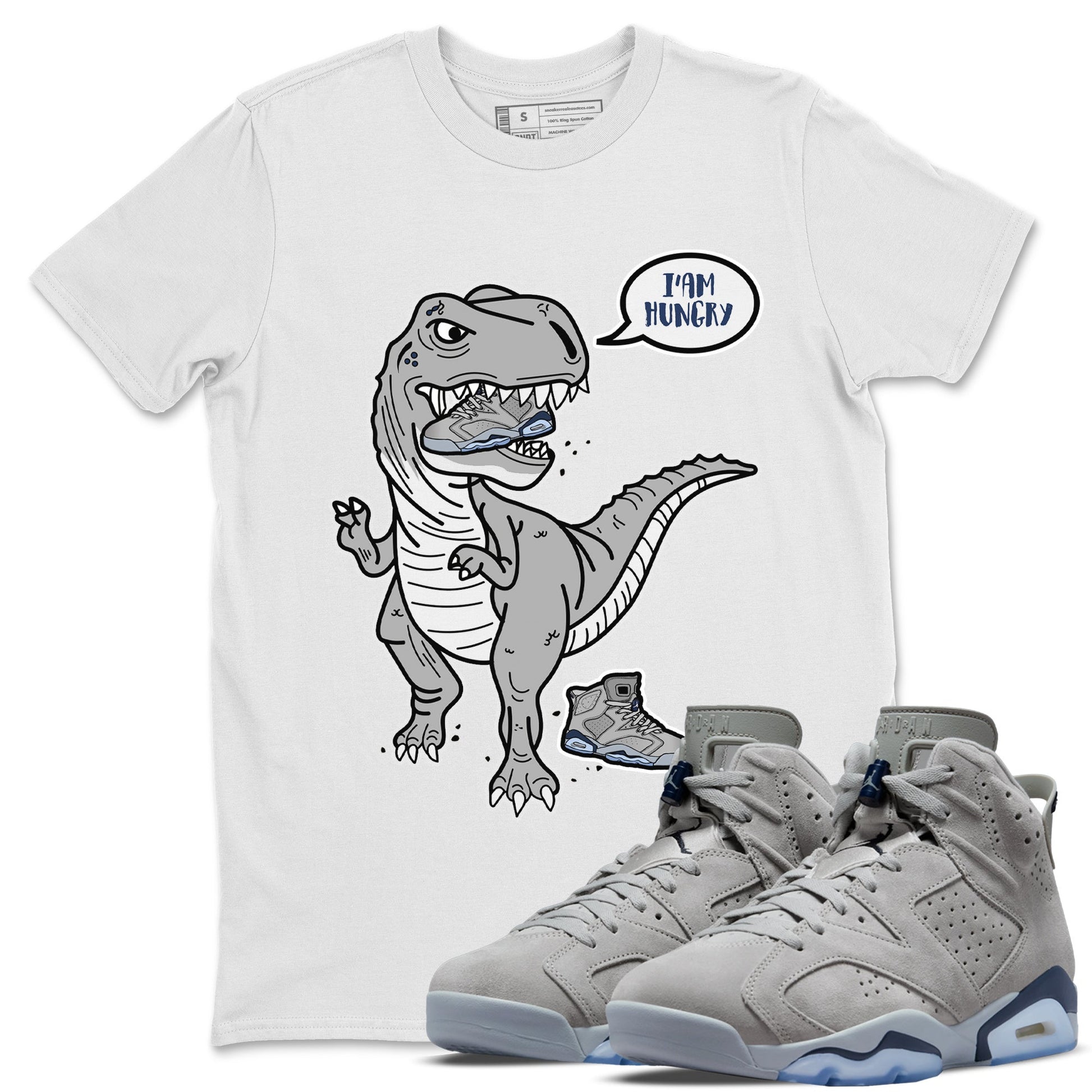 Jordan 6 Georgetown Sneaker Match Tees Hungry Dino Sneaker Tees Jordan 6 Georgetown Sneaker Release Tees Unisex Shirts