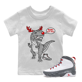 Jordan 9 Fire Red Sneaker Match Tees Hungry Dino Sneaker Tees Jordan 9 Fire Red Sneaker Release Tees Kids Shirts
