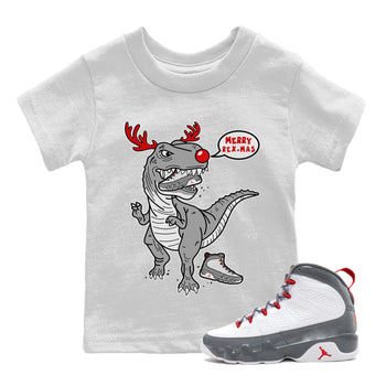 Jordan 9 Fire Red Sneaker Match Tees Hungry Dino Sneaker Tees Jordan 9 Fire Red Sneaker Release Tees Kids Shirts