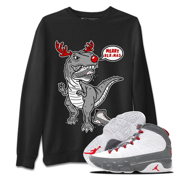 Jordan 9 Fire Red Sneaker Match Tees Hungry Dino Sneaker Tees Jordan 9 Fire Red Sneaker Release Tees Unisex Shirts