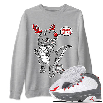 Jordan 9 Fire Red Sneaker Match Tees Hungry Dino Sneaker Tees Jordan 9 Fire Red Sneaker Release Tees Unisex Shirts