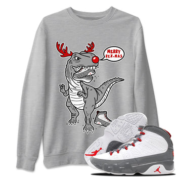 Jordan 9 Fire Red Sneaker Match Tees Hungry Dino Sneaker Tees Jordan 9 Fire Red Sneaker Release Tees Unisex Shirts