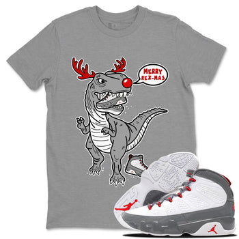 Jordan 9 Fire Red Sneaker Match Tees Hungry Dino Sneaker Tees Jordan 9 Fire Red Sneaker Release Tees Unisex Shirts