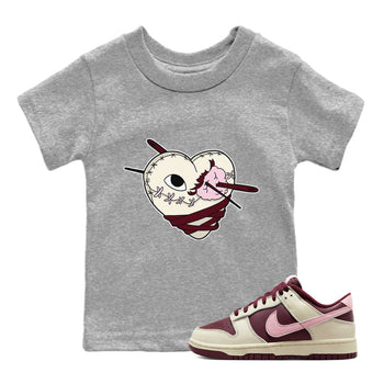 Dunk Valentines Day Sneaker Match Tees Hurt Heart Sneaker Tees Nike Dunk Valentine's Day Sneaker SNRT Sneaker Tees Kids Shirts