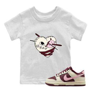 Dunk Valentines Day Sneaker Match Tees Hurt Heart Sneaker Tees Nike Dunk Valentine's Day Sneaker SNRT Sneaker Tees Kids Shirts