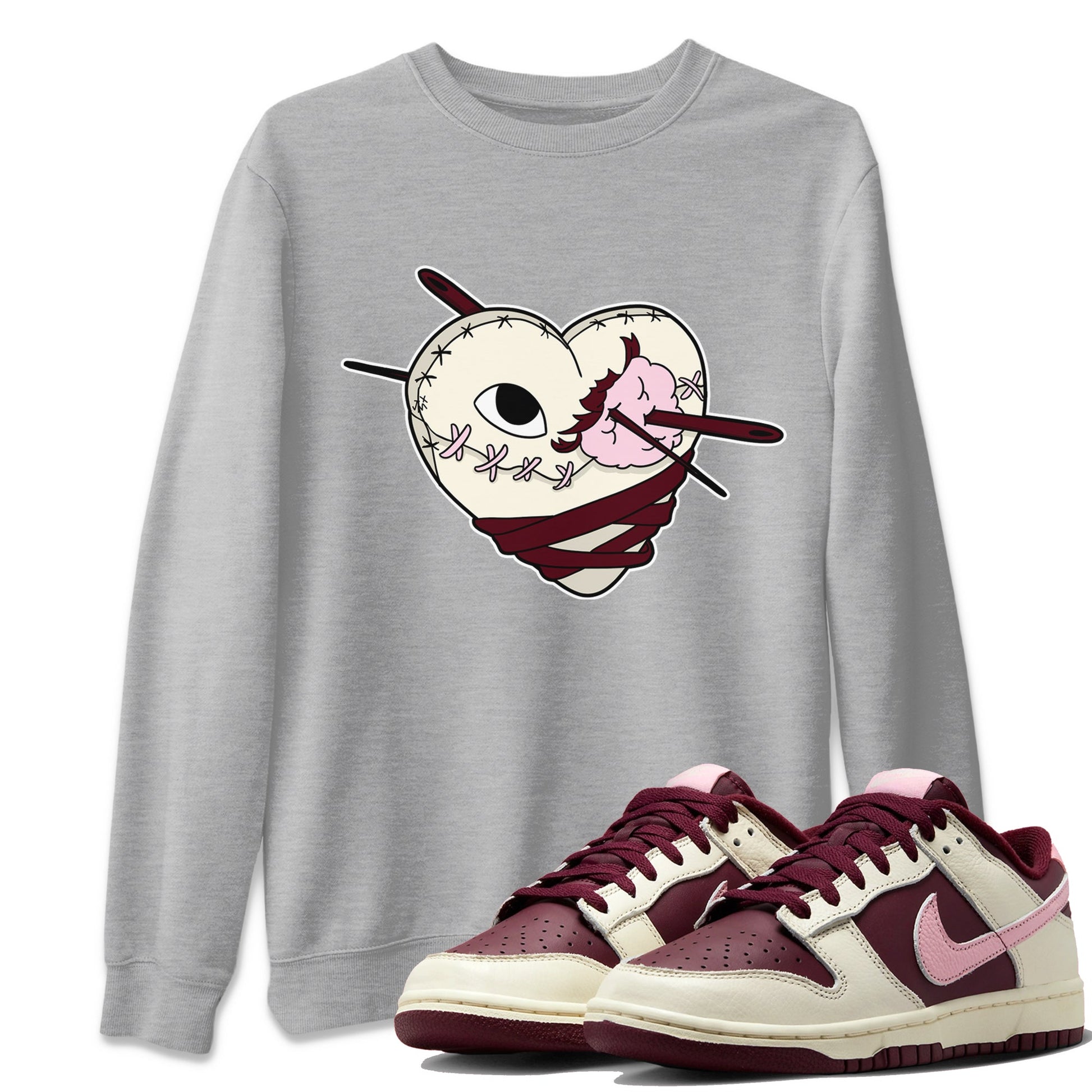 Dunk Valentines Day Sneaker Match Tees Hurt Heart Sneaker Tees Nike Dunk Valentine's Day Sneaker SNRT Sneaker Tees Unisex Shirts