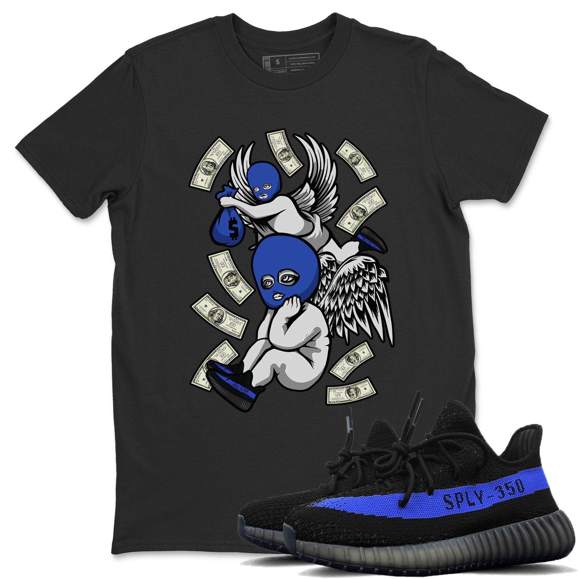 Yeezy 350 Dazzling Blue Sneaker Match Tees Hustle Angels Sneaker Tees Yeezy 350 Dazzling Blue Sneaker Release Tees Unisex Shirts