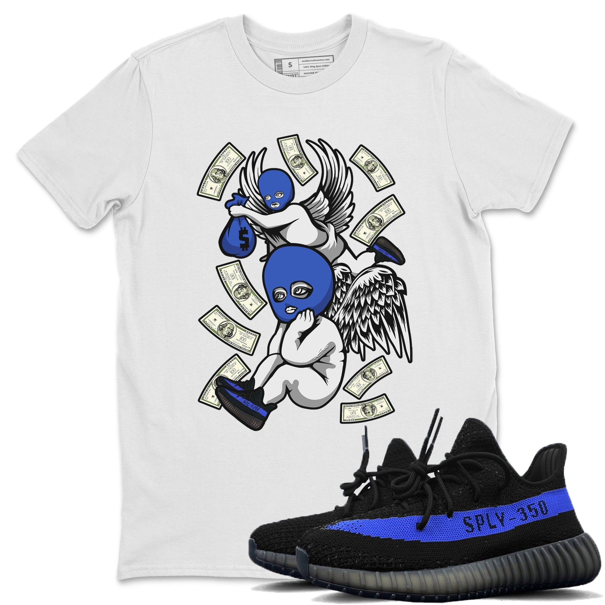 Yeezy 350 Dazzling Blue Sneaker Match Tees Hustle Angels Sneaker Tees Yeezy 350 Dazzling Blue Sneaker Release Tees Unisex Shirts