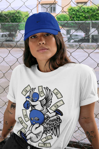 Yeezy 350 Dazzling Blue Sneaker Match Tees Hustle Angels Sneaker Tees Yeezy 350 Dazzling Blue Sneaker Release Tees Unisex Shirts
