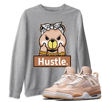 Jordan 4 Shimmer Sneaker Match Tees Hustle Bear Sneaker Tees Jordan 4 Shimmer Sneaker Release Tees Unisex Shirts