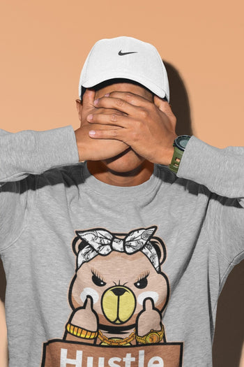 Jordan 4 Shimmer Sneaker Match Tees Hustle Bear Sneaker Tees Jordan 4 Shimmer Sneaker Release Tees Unisex Shirts