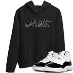 AJ11 Gratitude sneaker shirt to match jordans Hustle Chrome sneaker tees Air Jordan 11 Gratitude SNRT Sneaker Tees Crew Neck Unisex Cotton Sneaker T-Shirt Black 1 T-Shirt