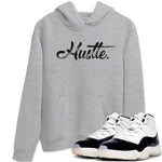 AJ11 Gratitude sneaker shirt to match jordans Hustle Chrome sneaker tees Air Jordan 11 Gratitude SNRT Sneaker Tees Crew Neck Unisex Cotton Sneaker T-Shirt Heather Grey 1 T-Shirt