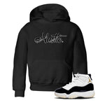 AJ11 Gratitude sneaker shirt to match jordans Hustle Chrome sneaker tees Air Jordan 11 Gratitude SNRT Sneaker Release Tees Baby Toddler Black 1 T-Shirt