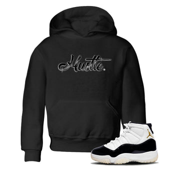 AJ11 Gratitude sneaker shirt to match jordans Hustle Chrome sneaker tees Air Jordan 11 Gratitude SNRT Sneaker Release Tees Baby Toddler Black 1 T-Shirt