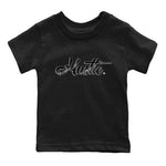 AJ11 Gratitude sneaker shirt to match jordans Hustle Chrome sneaker tees Air Jordan 11 Gratitude SNRT Sneaker Release Tees Baby Toddler Black 2 T-Shirt