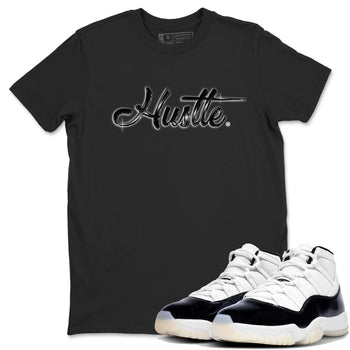 AJ11 Gratitude sneaker shirt to match jordans Hustle Chrome sneaker tees Air Jordan 11 Gratitude SNRT Sneaker Tees Crew Neck Unisex Cotton Sneaker T-Shirt Black 1 T-Shirt
