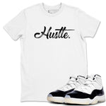 AJ11 Gratitude sneaker shirt to match jordans Hustle Chrome sneaker tees Air Jordan 11 Gratitude SNRT Sneaker Tees Crew Neck Unisex Cotton Sneaker T-Shirt White 1 T-Shirt