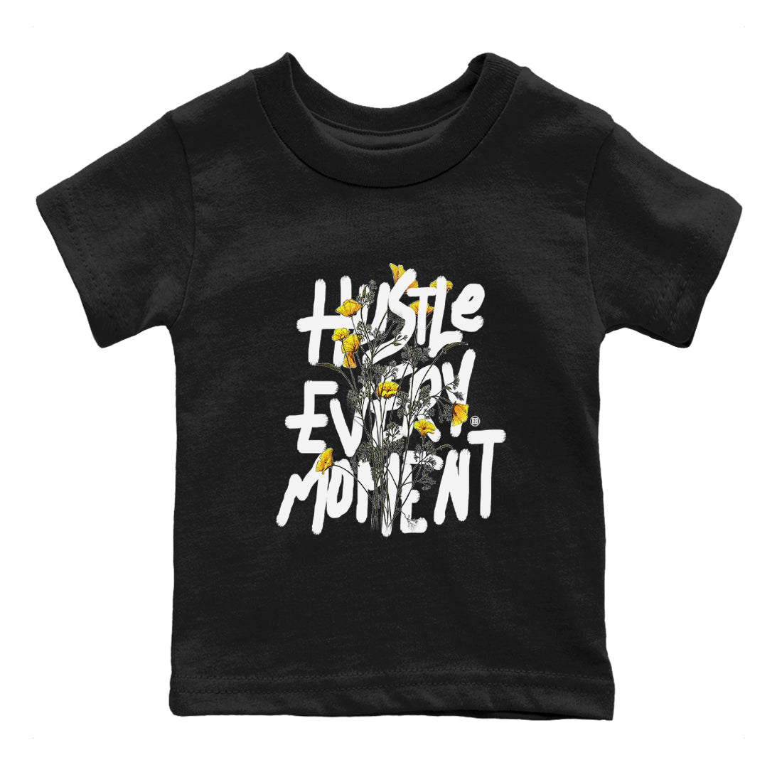 Air Jordan 11 Yellow Python Sneaker Match Tees Hustle Every Moment Sneaker Tees Air Jordan 11 Yellow Python Tees Kids Shirts Black 2
