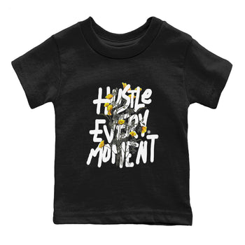 Air Jordan 11 Yellow Python Sneaker Match Tees Hustle Every Moment Sneaker Tees Air Jordan 11 Yellow Python Tees Kids Shirts Black 2