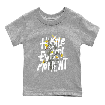 Air Jordan 11 Yellow Python Sneaker Match Tees Hustle Every Moment Sneaker Tees Air Jordan 11 Yellow Python Tees Kids Shirts Heather Grey 2