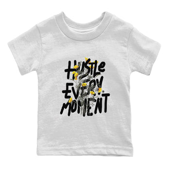 Air Jordan 11 Yellow Python Sneaker Match Tees Hustle Every Moment Sneaker Tees Air Jordan 11 Yellow Python Tees Kids Shirts White 2