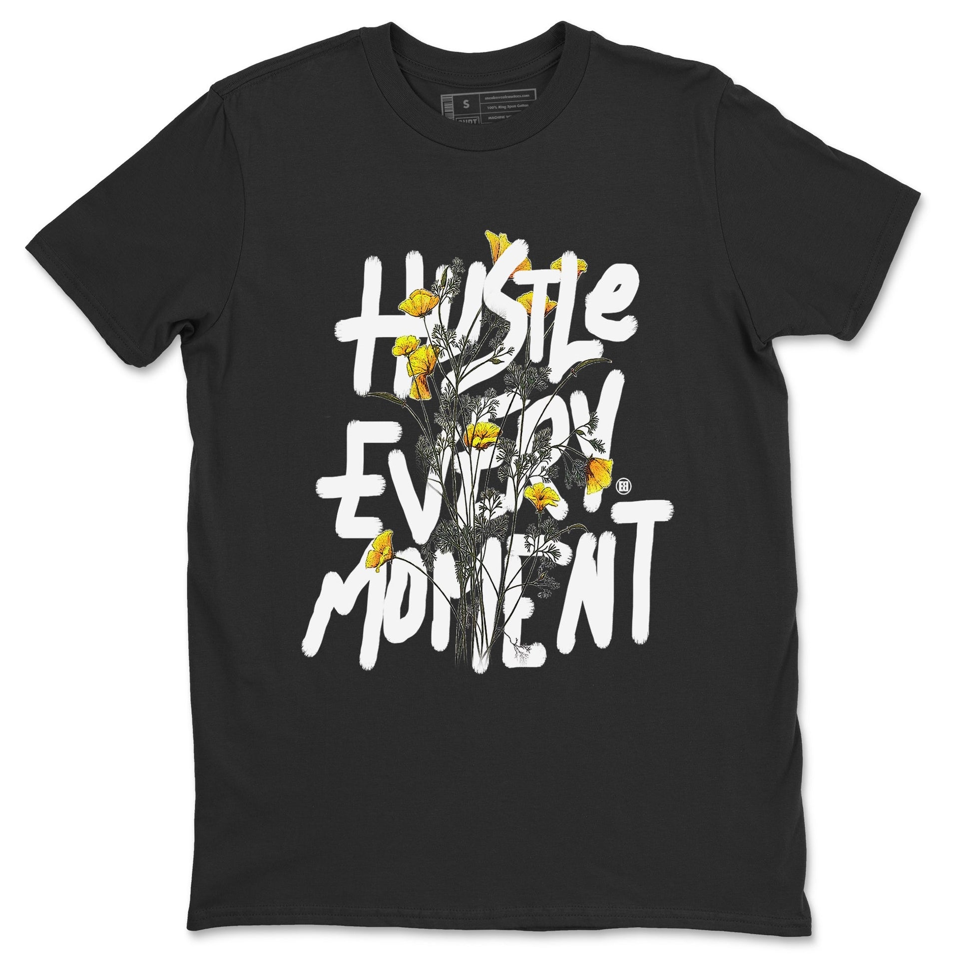 Air Jordan 11 Yellow Python Sneaker Match Tees Hustle Every Moment Sneaker Tees Air Jordan 11 Yellow Python Tees Unisex Shirts Black 2