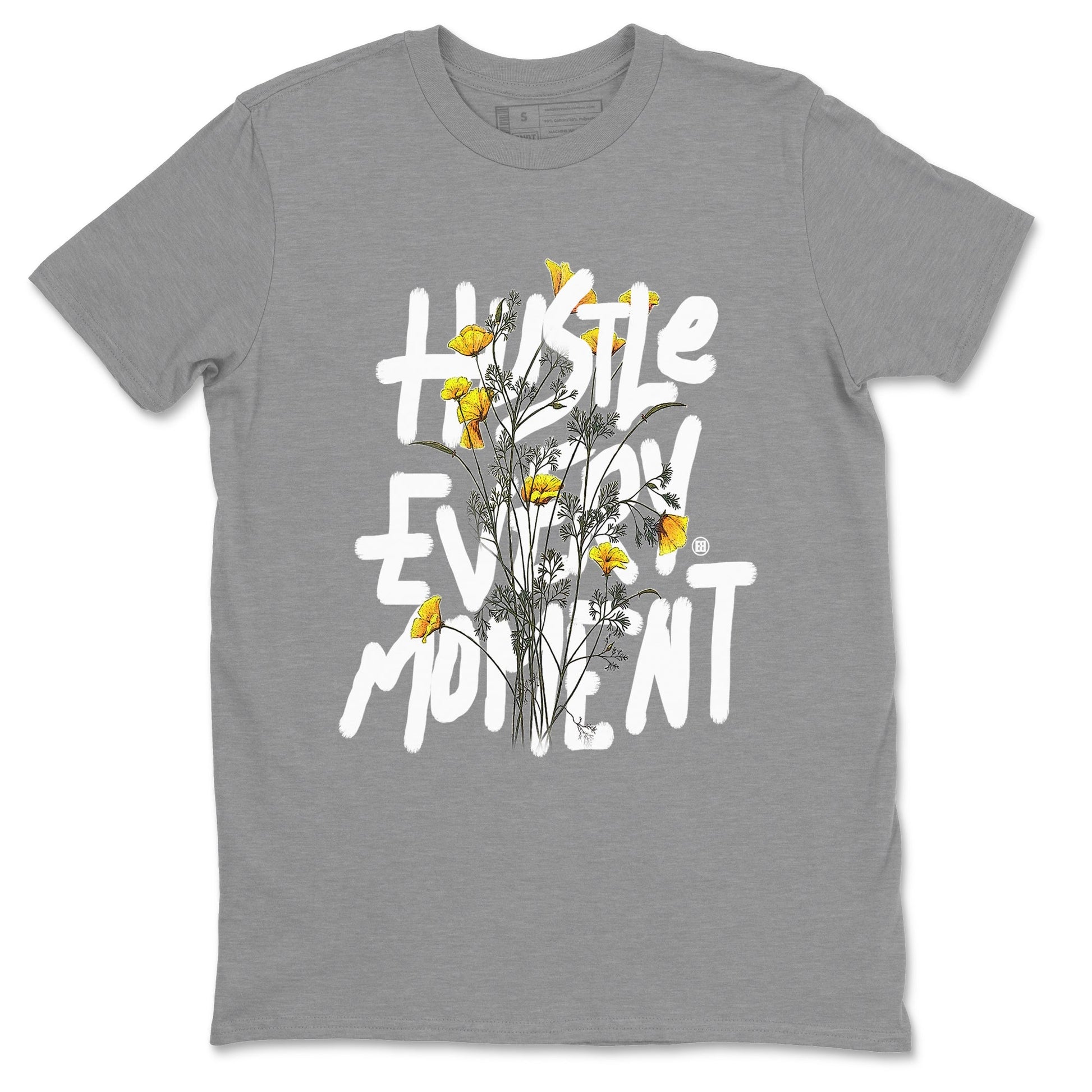 Air Jordan 11 Yellow Python Sneaker Match Tees Hustle Every Moment Sneaker Tees Air Jordan 11 Yellow Python Tees Unisex Shirts Heather Grey 2