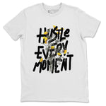 Air Jordan 11 Yellow Python Sneaker Match Tees Hustle Every Moment Sneaker Tees Air Jordan 11 Yellow Python Tees Unisex Shirts White 2