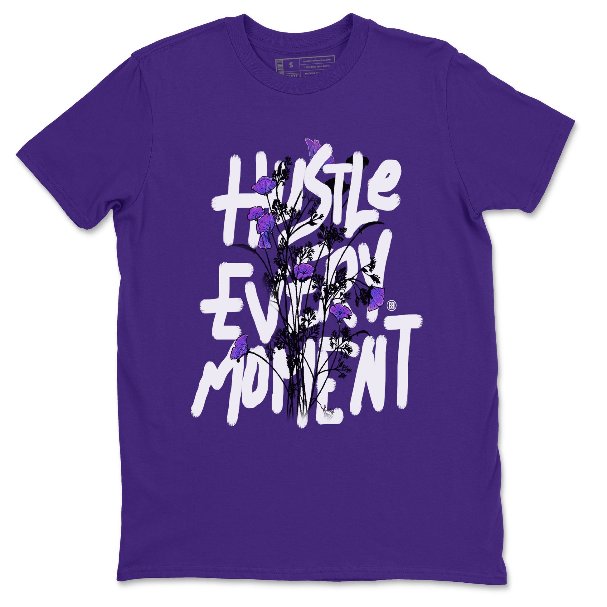 Hustle Every Moment sneaker match tees to Court Purple Dunks street fashion brand for shirts to match Jordans SNRT Sneaker Tees Dunk Low Court Purple unisex t-shirt Purple 2 unisex shirt