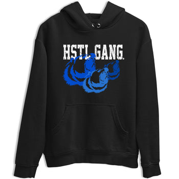 1s Royal Reimagined shirt to match jordans Hustle Gang sneaker tees Air Jordan 1 Royal Reimagined SNRT Sneaker Release Tees Unisex Black 2 T-Shirt