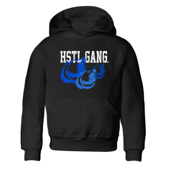 1s Royal Reimagined shirt to match jordans Hustle Gang sneaker tees Air Jordan 1 Royal Reimagined SNRT Sneaker Release Tees Baby Toddler Black 2 T-Shirt