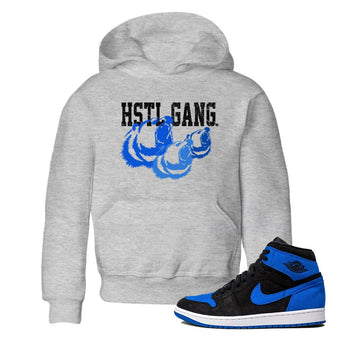 1s Royal Reimagined shirt to match jordans Hustle Gang sneaker tees Air Jordan 1 Royal Reimagined SNRT Sneaker Release Tees Baby Toddler Heather Grey 1 T-Shirt