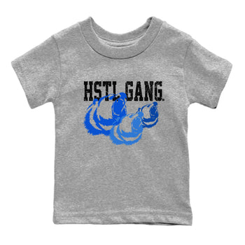 1s Royal Reimagined shirt to match jordans Hustle Gang sneaker tees Air Jordan 1 Royal Reimagined SNRT Sneaker Release Tees Baby Toddler Heather Grey 2 T-Shirt