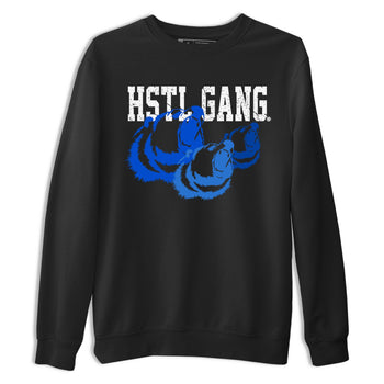 1s Royal Reimagined shirt to match jordans Hustle Gang sneaker tees Air Jordan 1 Royal Reimagined SNRT Sneaker Release Tees Unisex Black 2 T-Shirt