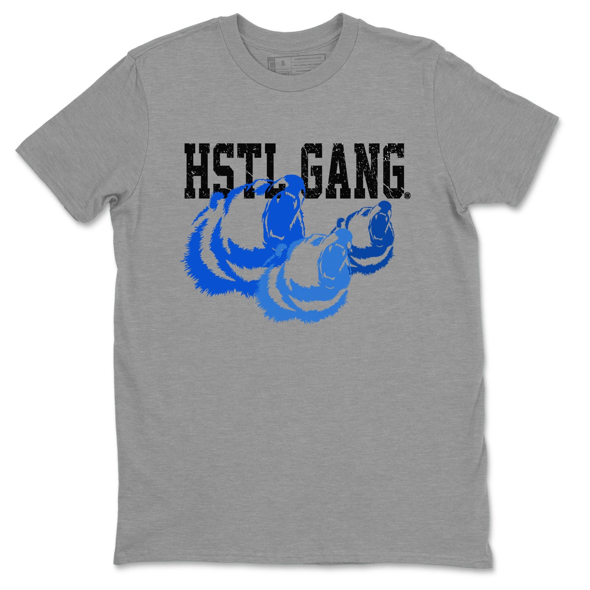 1s Royal Reimagined shirt to match jordans Hustle Gang sneaker tees Air Jordan 1 Royal Reimagined SNRT Sneaker Release Tees Unisex Heather Grey 2 T-Shirt